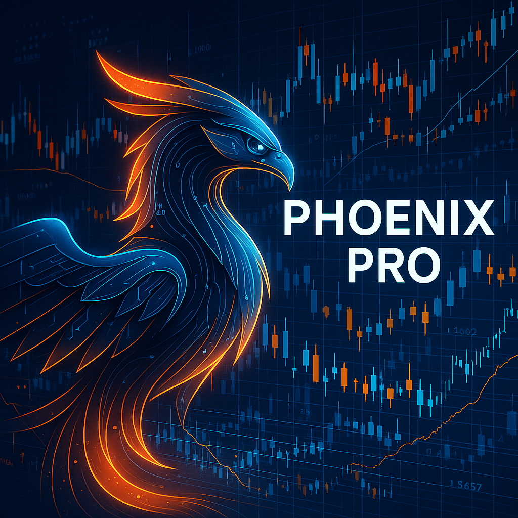 MT4対応のスパンモデルEA「Phoenix PRO」のイメージ画像。遅行スパンと雲による相場分析で、エントリー精度向上と自動利確・資金防御を支援するFX・CFD向け自動売買システム